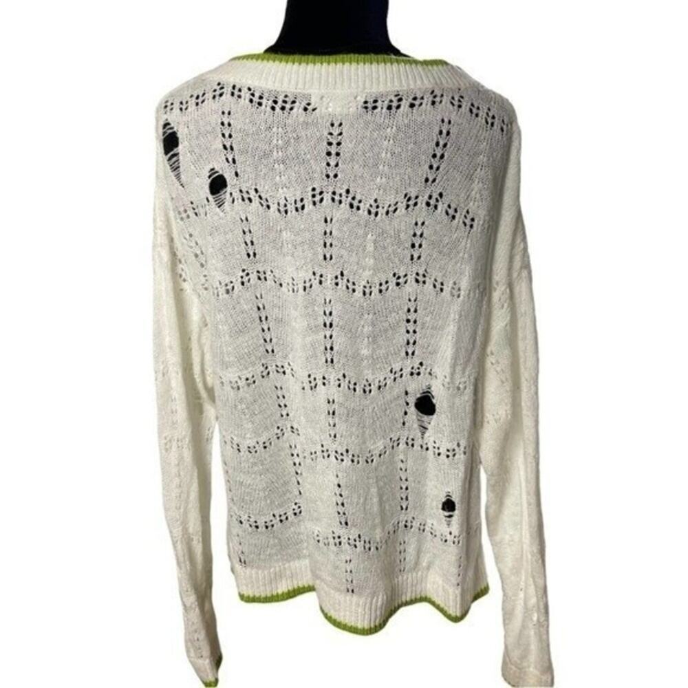 Elliot Preppy V-Neck Tennis Sweater, Academia, Distressed, Club, Old Money, S - Picture 9 of 10